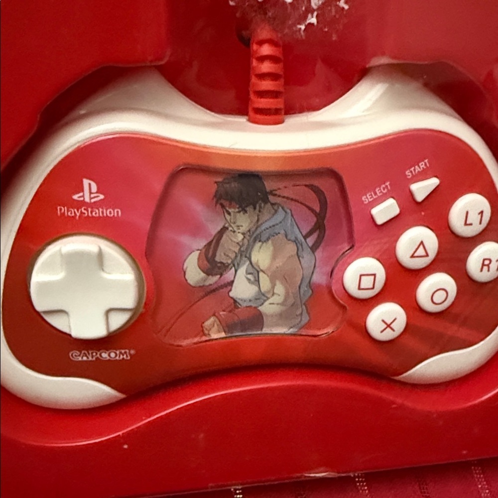 Capcom Street Fighter PlayStation Controller Ryu & Chun-Li Official Hologram Rar